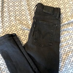Black Levi Jeans Mile High Super Skinny